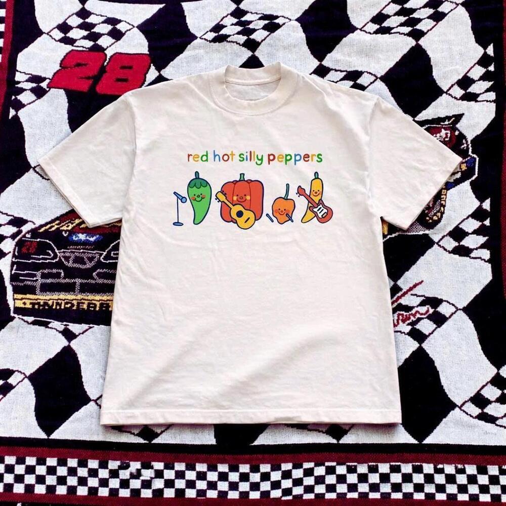 White Red Hot Chili Peppers Band Tee